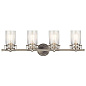 Brinley 4 Light Vanity Light Brushed Nickel настенный светильник 45690NI Kichler — фото 5