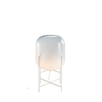 Oda Medium, стекло moonlight white (молочно-белое с прозрачным верхом), белое основание