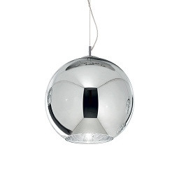 250342 Ideal lux Nemo подвесной светильник с гладким хромированным шарообразным плафоном