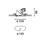 Q245 Pixel Plus iGuzzini extractable, adjustable, recessed LED luminaire - DALI control gear included