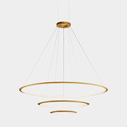 CD4H-00A9AZRUEF Leds C4 Circular подвесная люстра с кольцами золотого оттенка
