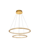Triac Dimmable Brass Gold Aluminium & Acrylic LED 56 Watt 220-240 Volt 3555Lm 3000K IP20 D: 60 H: 150 cm