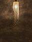 Brilliant Spiral Crystal Golden Flush Mount Ceiling Light потолочный светильник FOS Lighting Cylinder-GP-Spiral-CL1