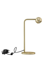 Gold Aluminium & Steel LED 6Watt 220-240Volt 390Lm IP20 3000K Switch On/Off Cable Length:150 cm D:14 W:23 H:36 cm