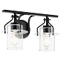 Everett 16" 2 Light Vanity Light Black настенный светильник 55078BK Kichler — фото 7