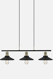 472611 Globen Lighting Disc подвесной светильник с плоским диском из чёрного металла