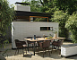 10710 Muuto 7070 Уличный стол 70/70 90x225 см, красное дерево / антрацит — фото 3