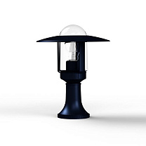 Newpark N° 3; Clear glass E27 105W; Steel blue