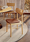 Soma dining chair Oiled oak W/Leather Woud, стул