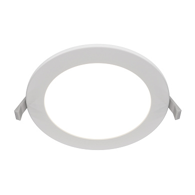 встраиваемый потолочный светильник круглой формы белого цвета