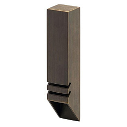 уличный настенный светильник с горизонтальной решеткой и корпусом цвета латунь
