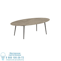 STYLETTO STANDARD ОБЕДЕННЫЙ СТОЛ 250X130CM АЛЮМИНИЕВЫЕ НОЖКИ БРОНЗОВАЯ КЕРАМИЧЕСКАЯ СТОЛЕШНИЦА TERRA SABBIA Royal Botania