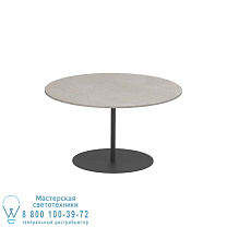 СТОЛИК BUTLER Ø75CM H40CM АНТРАЦИТОВЫЙ КЕРАМИЧЕСКИЙ CEMENTO LUMINOSO Royal Botania