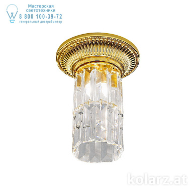 Kolarz MILORD CRYSTAL 0346.11.3 потолочный светильник золото 24 карата ø16cm высота 20cm 1 лампа g9