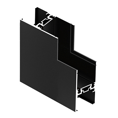 внутренний угловой соединитель для накладных магнитных треков Skyflat чёрный