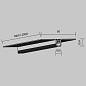 TRX184-122B Maytoni Busbar trunkings Levity Шинопровод встраиваемый Черный — фото 5