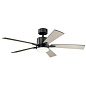 52" Lucian Elite Fan Satin Black люстра-вентилятор 330000SBK Kichler — фото 4