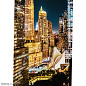 53587 Картина на стекле Skyline Night 150x100см Kare Design