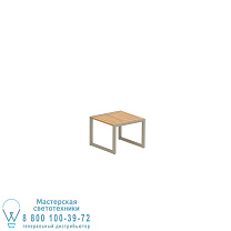 ПРИСТАВНОЙ СТОЛИК NINIX 50X50CM С РАМКОЙ ИЗ ПЕСКА И СТОЛЕШНИЦЕЙ ИЗ ТИКА Royal Botania