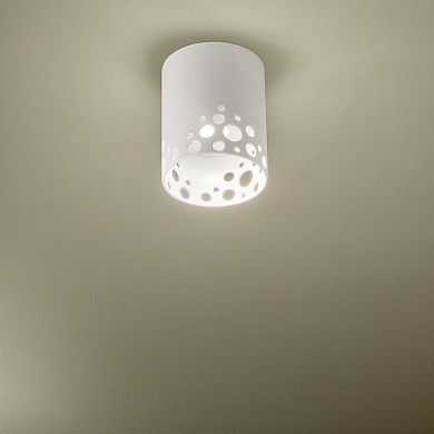 04409BBDWXXXX Elesi luce Gaia PL M LED цилиндрический потолочный светильник белый