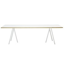 Loop Stand Table 250×92,5 см, столешница черный линолеум / рама черная