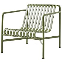 Palissade Lounge Chair Low, сталь, порошковая окраска, оливковый