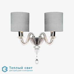 WL522-2-CLEAR Bella Figura Raphael настенное бра с двумя плафонами цилиндрической формы