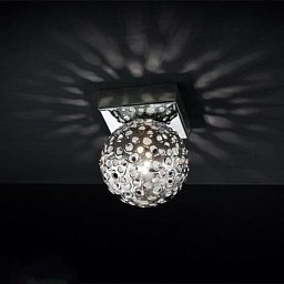 6884/A1 MM lampadari Forme настенный светильник с хрустальным шарообразным плафоном на квадратном основании