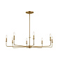 Pallas 42.75" 8 Light Chandelier Brushed Natural Brass люстра 52517BNB Kichler