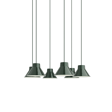 Top Pendant Cluster подвесной светильник Muuto White / Dark Green TOPCL21A0101