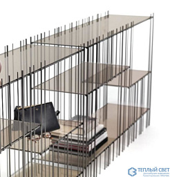 MME6R Mogg Metrica модульный комплект настенных полок с металлическим каркасом