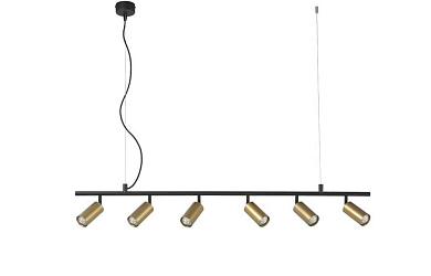 потолочный светильник линейной формы с направленными спотами
