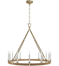 CHC5873AB/NRT Visual Comfort Darlana5 двухъярусная люстра с латунным каркасом и декоративными свечами