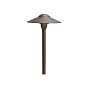 8" Dome Short Stem 12V Path Light Textured Architectural Bronze светильник-столбик для дорожек 15410AZT Kichler