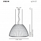 Axo Light Bell SP BEL 180 Rosso подвесной светильник SPBEL180E27RSXX