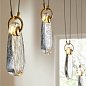 Люстра Arteriors Melt, античная латунь и прозрачное стекло — фото 3