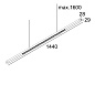 Технический подвесной светильник INFORM SQ P DOWN-UP Delta Light 25512 XXX0 — фото 1