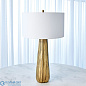 Chased Round Table Lamp-Antique Brass Global Views настольная лампа