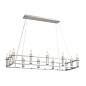 Rosalind 45.25" 12 Light Linear Chandelier Polished Nickel люстра 52492PN Kichler