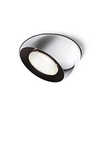 точечный светильник потолочный с хромовым покрытием