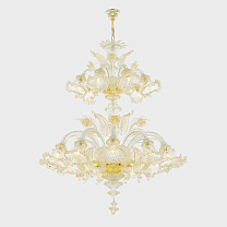 Atena Deluxe 2 Tier Прозрачный / 12+6 / Хром