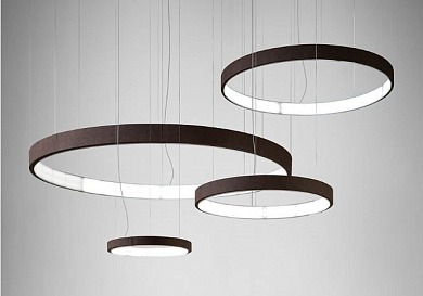подвесной светильник с круглыми кольцевыми LED-модулями