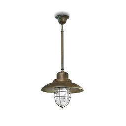 3306 Moretti Luce Patio Cage уличный потолочный светильник на подвесе с решётчатым рассеивателем