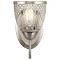 Voclain 1 Light Wall Sconce with Mesh Shade Brushed Nickel настенный светильник 52274NI Kichler — фото 2