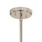 Kimrose 3 Light Chandelier with Clear Fluted Glass Polished Nickel and Satin Nickel люстра 52410PN Kichler — фото 4