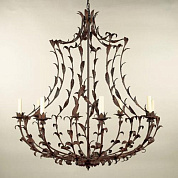 CL0116.RU.SE Anjou Chandelier, Rust, 8 Lights