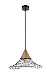 Corep Lizzie D40 подвесной светильник-шляпа из проволоки с латунной чашкой