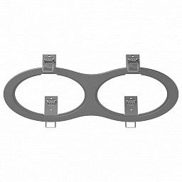 217929 Lightstar Intero 111 двойная рамка для встроенных потолочных светильников серого цвета