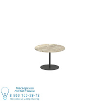 СТОЛИК BUTLER Ø40CM H28CM АНТРАЦИТОВЫЙ КЕРАМИЧЕСКИЙ ТРАВЕРТИНО Royal Botania