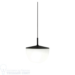 F425785350NENE Fontana Arte Cheshire подвесной светильник с белым абажуром и черным основанием